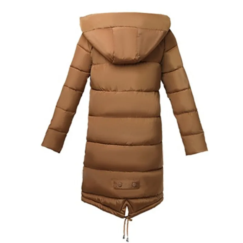 2019 Winter Cotton jacket Women Parkas Thicken Warm Hooded Top Plus size Fashion Students Cotton-padded jacket Long Coats Female