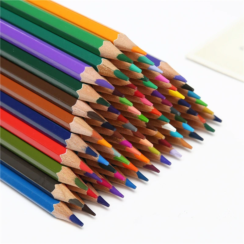 OLIKE 48pcs Pencil Safe Non toxic Lead Water Soluble Colored Pencils
