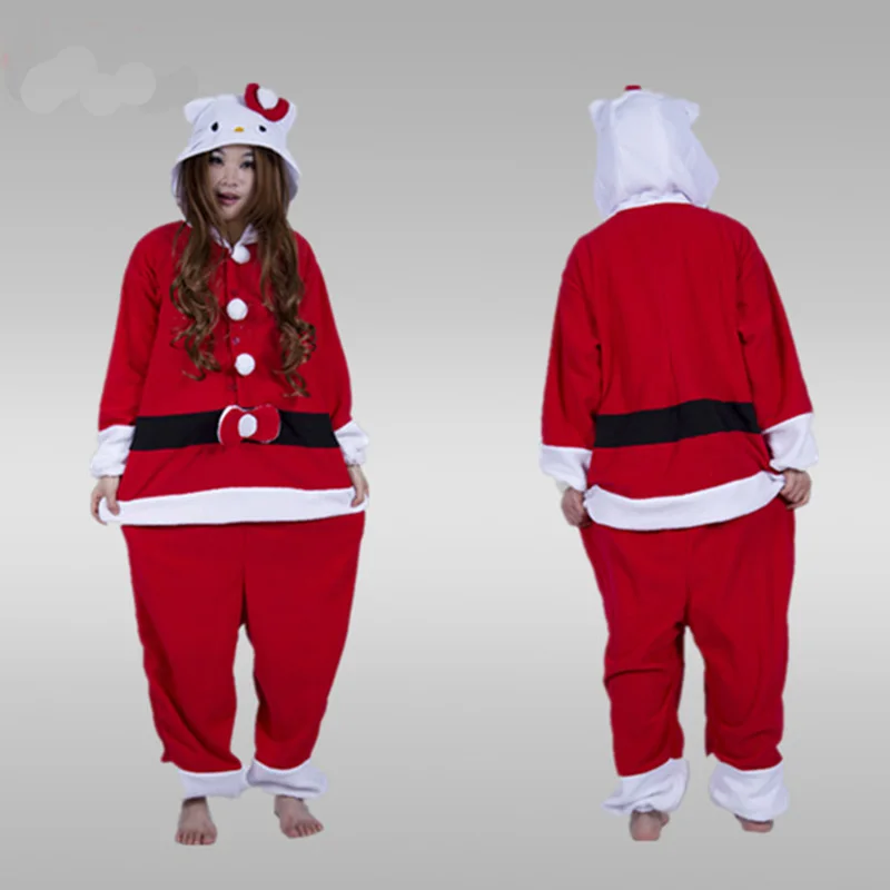 Новинка пижамы Санта Клаус аниме Джек Скеллингтон Скелет взрослых пижамы Onesie зимняя одежда для сна для женщин домашняя одежда