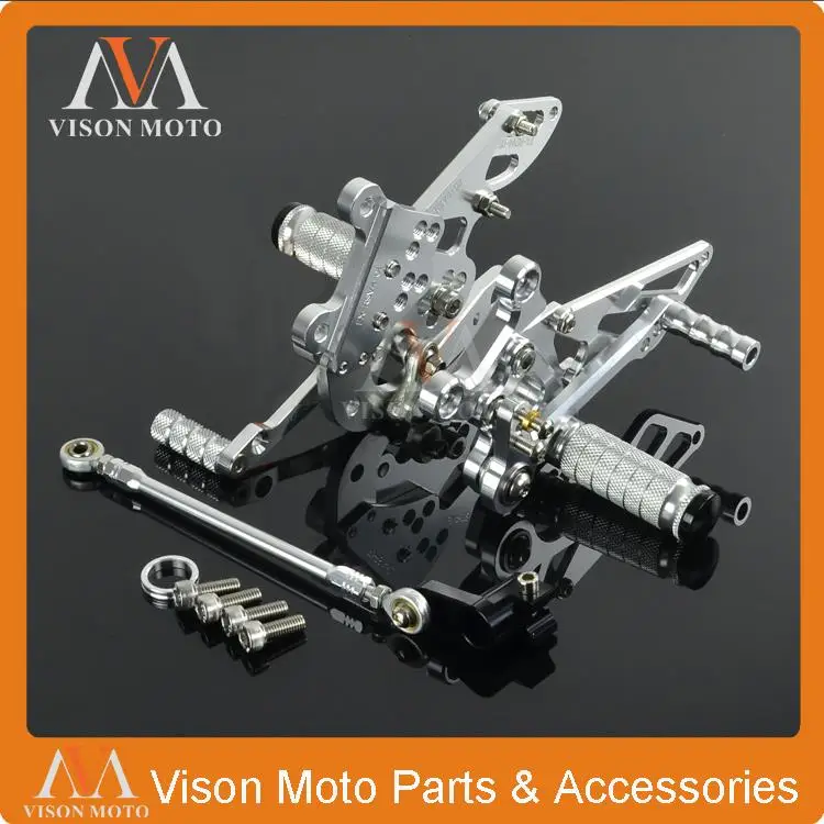 

CNC Adjustable Rearsets Foot Pegs Rear Sets For Aprilia RSV4 2009 2010 2011 2012 2013 2014 Racing Motorcycle