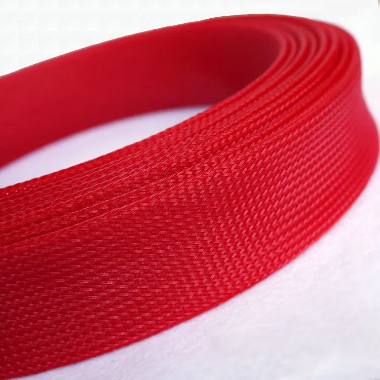 3 метра кабельные рукава 40 мм 3 провода шифрования ПЭТ змеиная проволочная сетка защитный кабель рукав провода нейлон шок для комплекты кабелей - Цвет: Red