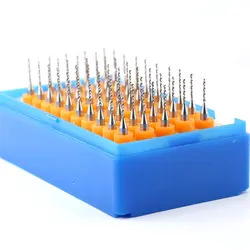 Hangxin 50 шт. карбид вольфрама PCB Набор бит фрезерный сверлильный инструмент печатная плата гравировальный инструмент 0,5 + 0,6 + 0,7 + 0,8 + 0,9 мм