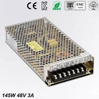 

Universal Switch power suply 48V DC 3A 145W Led Driver Unit Led Transformer 220v 110v AC To DC Fonte 48V For CNC CCTV