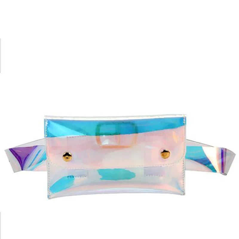 0 : Buy Fanny Pack 2018 Transparent clear bag waist pack for women designer luxury ...