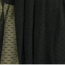 Черный цвет м/лот 500 см 165 см ширина пунктирной мягкой сетчатой DHL