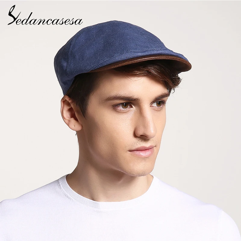 

Sedancasesa 2019 New Arrival Spring Summer Berets Caps Mens Casual Peaked Cap Newsboy Hats Visors Casquette Cap SunHats for Men