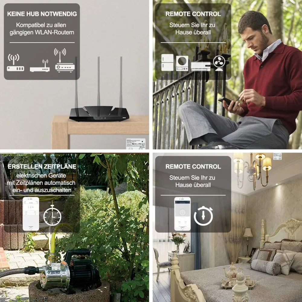 Pаспродажа Tuya Smart WiFi переключатель модуль 15A Alexa Echo Google Home Голосовое управление, приложение огни на дистанционном управлении, устан