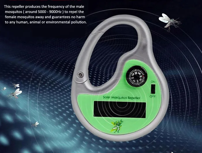 New Solar Powerd Sonic Mosquito Insect Repeller Digisonic 12D8 Eco