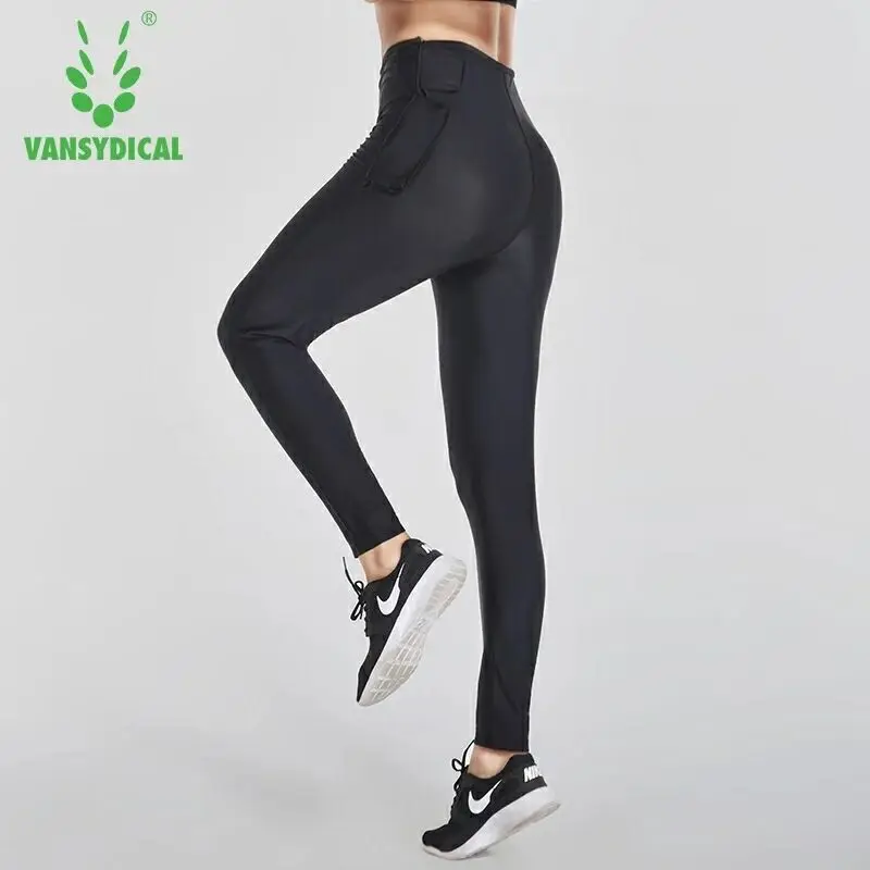 Женские спортивные штаны Vansydical с высокой талией для йоги фитнеса похудения|tight yoga