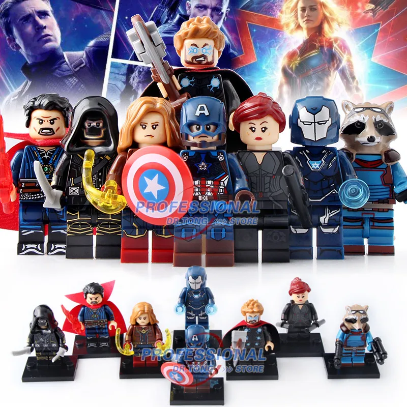 

LegoING Avengers 4 Endgame Doctor Strange Black Widow Building Blocks Action Figures Toys For Children Gift X0256