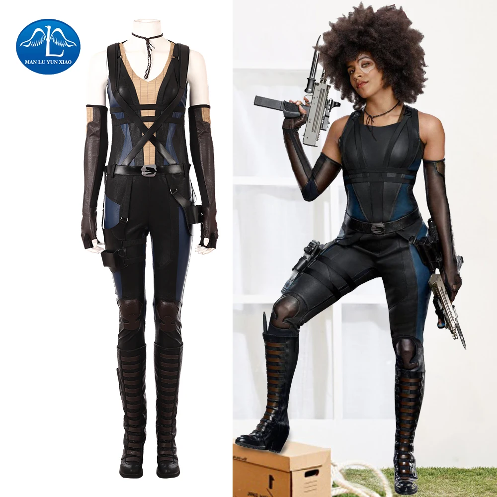 2018 Movie Deadpool 2 Costume Domino Costume Women Neena Thurman