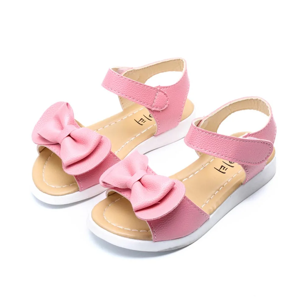 

Girls Sandals Summer Kids Bow Children Princess Baby Shoes Sandals Shoes BS88