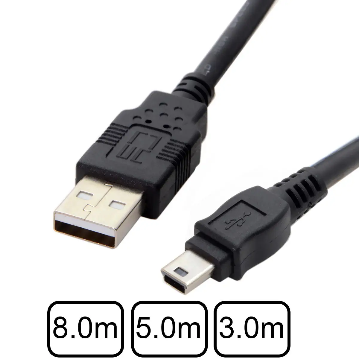 Chenyang 3 м 5 м 8 м мини-usb 5Pin к USB 2,0 Мужской кабель для передачи данных для жесткого диска и камеры и телефона