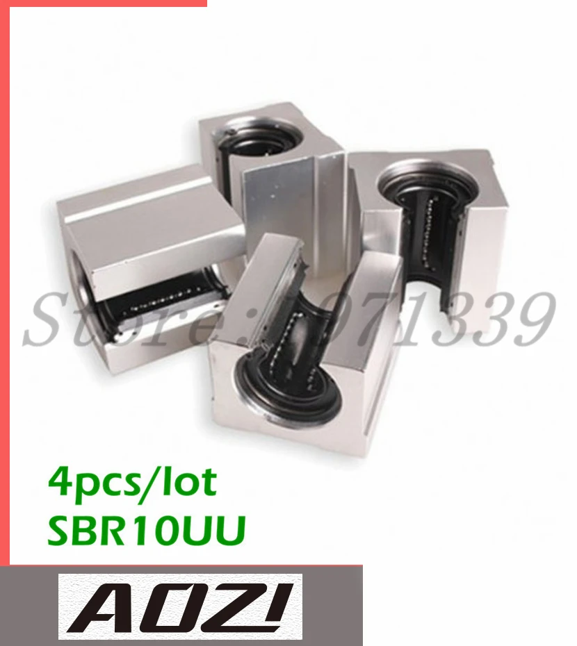 4 шт./лот SBR10UU 10 мм линейный подшипник блок ЧПУ Бесплатная доставка|cnc bearing block|linear