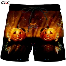 CJLM мужские шорты с животным на Хэллоуин 3D принтом ободок с хэллоуинской тематикой унисекс одежда оптом спортивная одежда для фитнеса мужские шорты