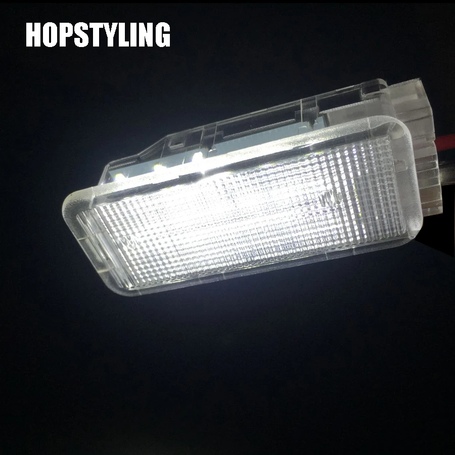 

HOPSTYLING 2PCS LED Luggage Compartment Lamp For Peugeot 1007 206 306 307 3008 406 607 407 806 RCZ car-styling White light