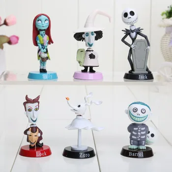 

6pcs/Set Anime Nightmare Before Christmas Jack PVC doll Action Figures Toy
