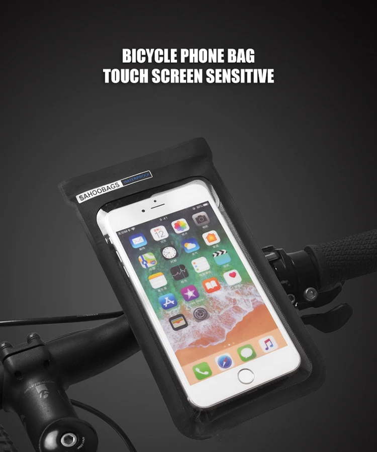 Сумка для горного велосипеда непромокаемая Водонепроницаемая MTB Передняя сумка 5,8 дюймов мобильный чехол для телефона велосипедная верхняя труба сумка велосипедные аксессуары