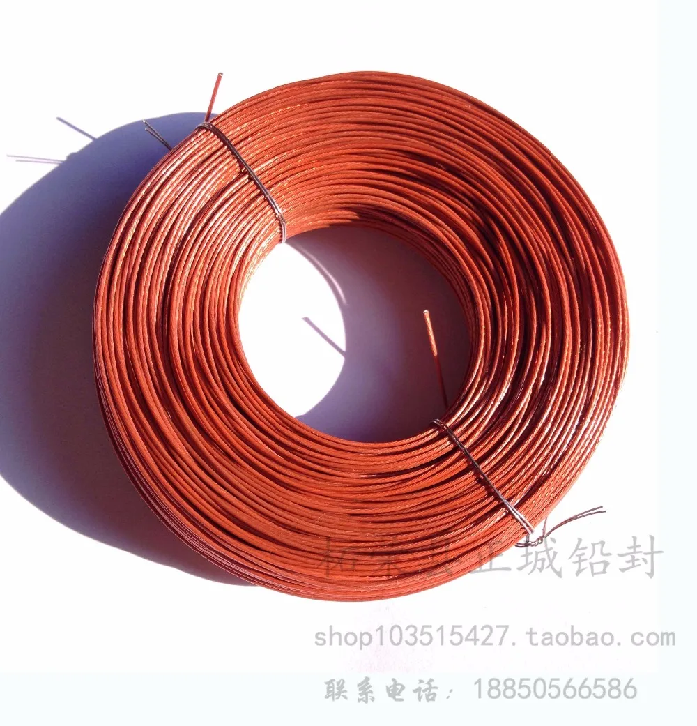 one roll of 7strand rubber insulated copper wire diameter of 0.6mm 60m per coil suit for meter seal