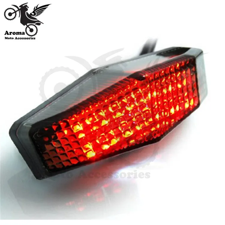 Universal motos Mini LED-luz trasera con rojo reflector Koso e-documen 