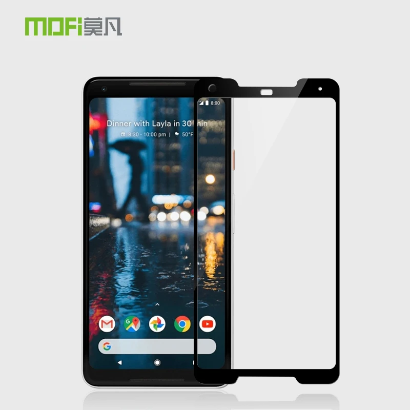 Mofi защитное закаленное стекло для фронтального экрана Google Pixel 2XL 5