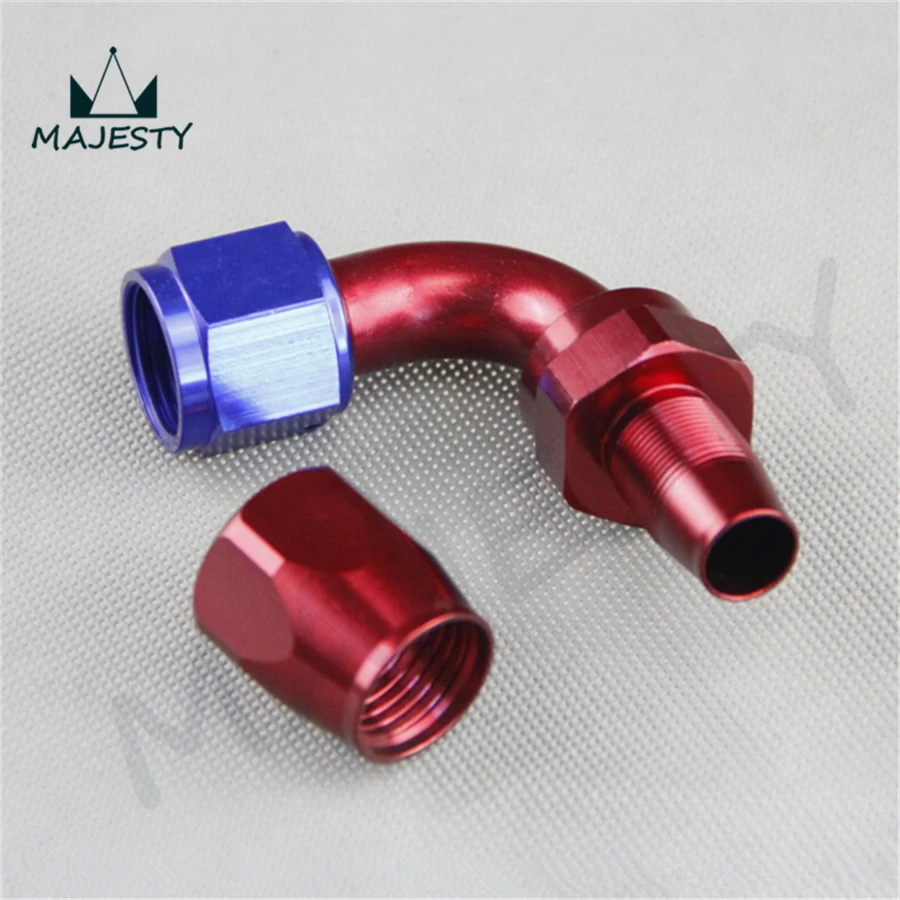 ALUMINIUM AN 6 90 Degree Swivel Seal Oil Fuel Line Hose End FITTING
