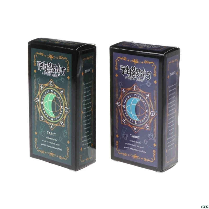

Student Tarot Cards With Colorful Box Mysterious Divination Astrology Board Game