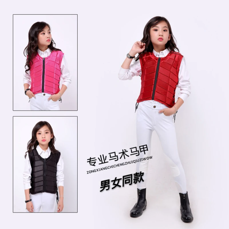

For Kids baby youth Safety Equestrian Horse Riding Vest Protective Body Protector Shock Absorption Jacket Sportswear Racing A