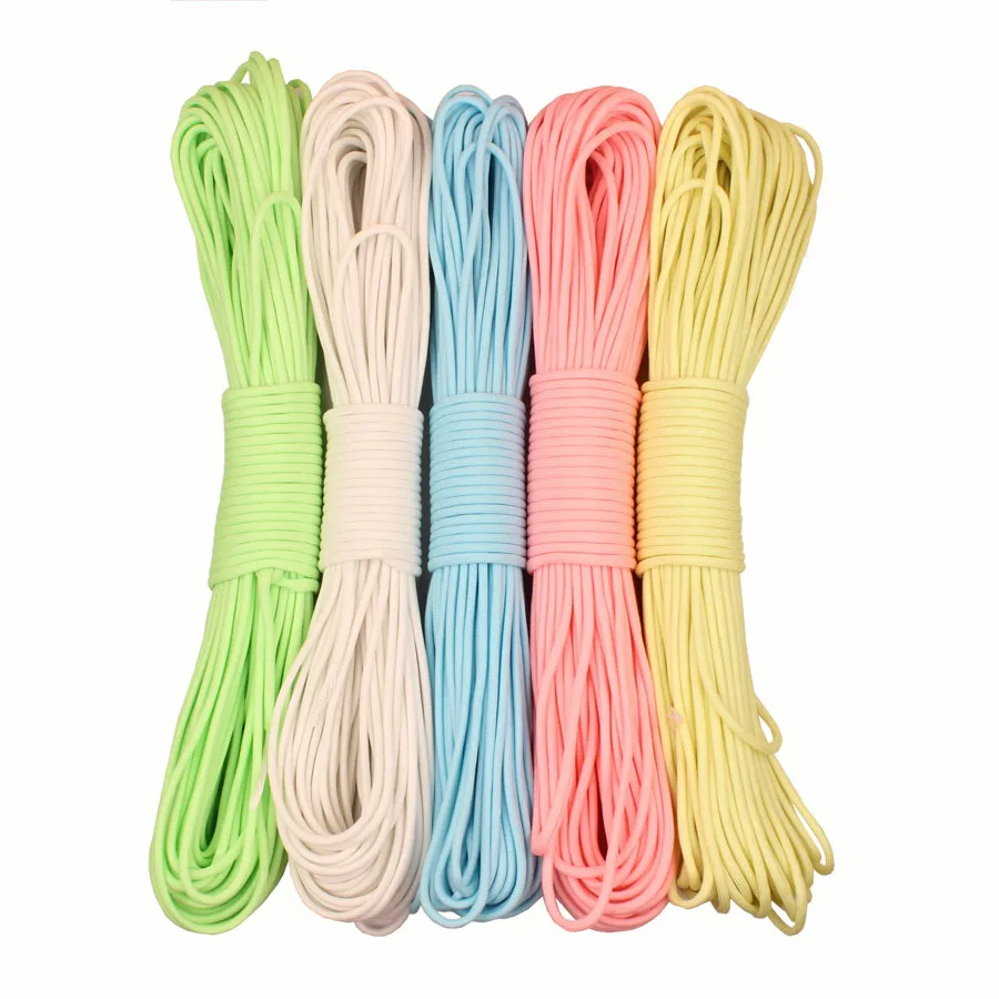 550lb Paracord 9 ستراند 5 ألوان توهج في الظلام Paracord 100 قدم 4 ملليمتر 550 paracord 550lb Paracord 9 ستراند 5 ألوان توهج في الظلام Paracord 100 قدم 4 ملليمتر 550 paracord