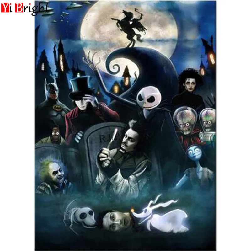 

Full Square/Round Drill 5D DIY Diamond Painting "Halloween" Embroidery Cross Stitch Mosaic Home Decor Gift XY1