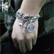 1/шт. 25LB Штанга ювелирные изделия Изогнутые гантели браслеты с подвесками цепочка Пшеница цепь фитнес тяжелая атлетика тренажерный зал браслет