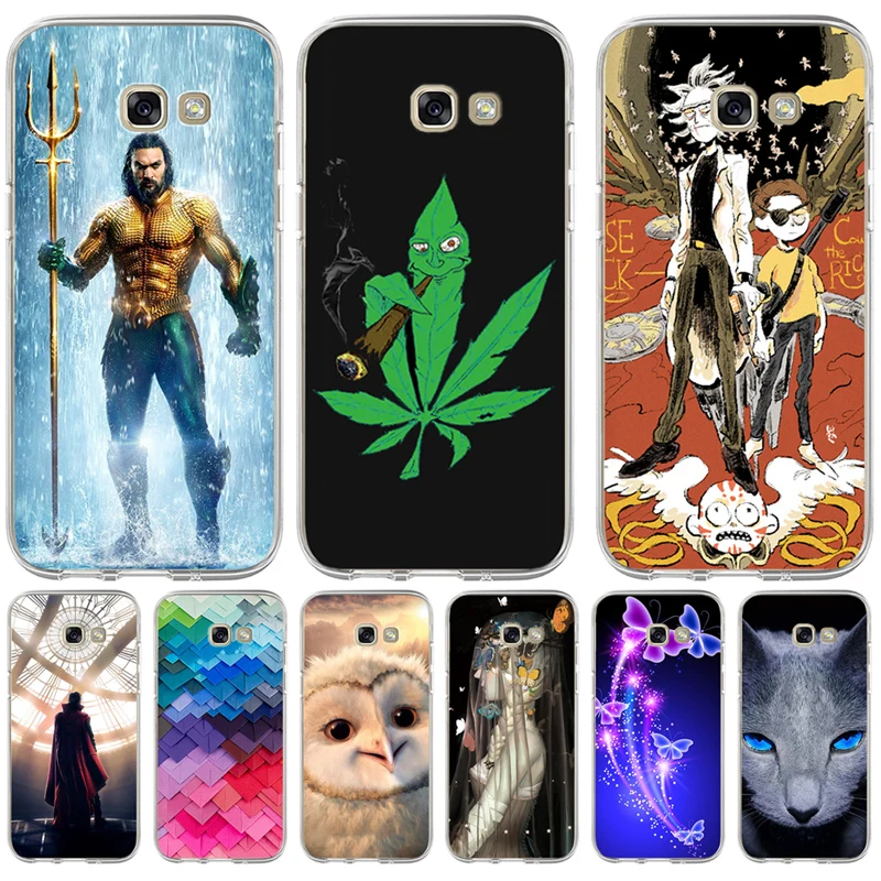 

Butterfly cat For Samsung Galaxy S6 S7 S8 S9 Edge plus A3 A5 A7 A8 2016 2017 2018 J3 J5 J7 Cover phone Hero Owl rick morty case