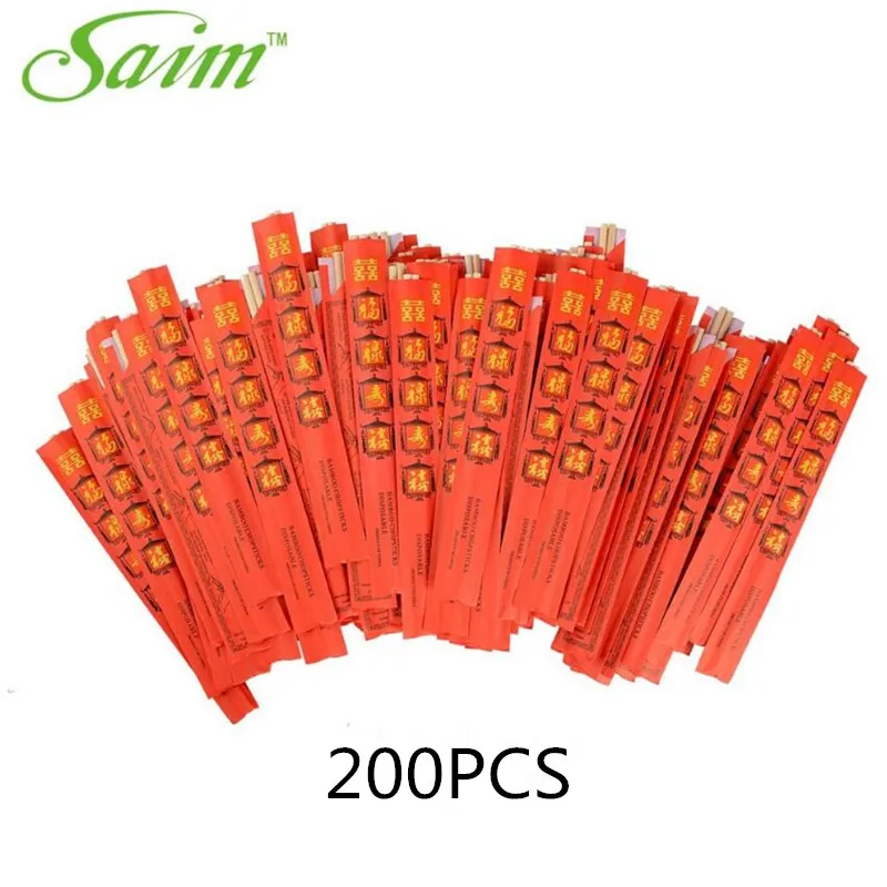 

Japanese Chopsticks Set 200 pcs/bag Bamboo Chopsticks Disposable Chopstick Environmentally Friendly Kitchen chop sticks Set