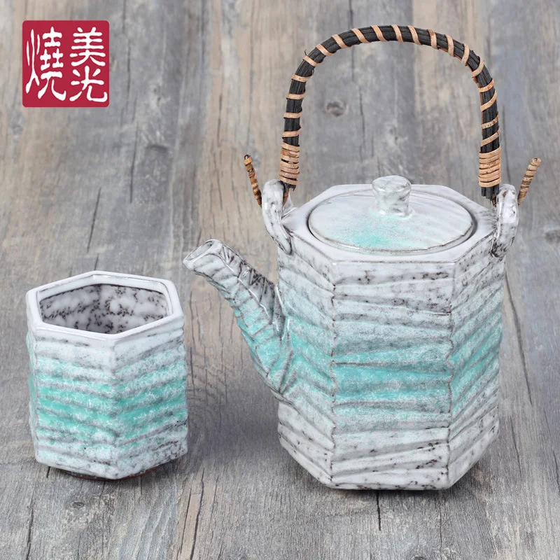 

601ml-700ml Japanese Stone-like Ceramic Tea Set with Heavy Pottery Liliang Teapot