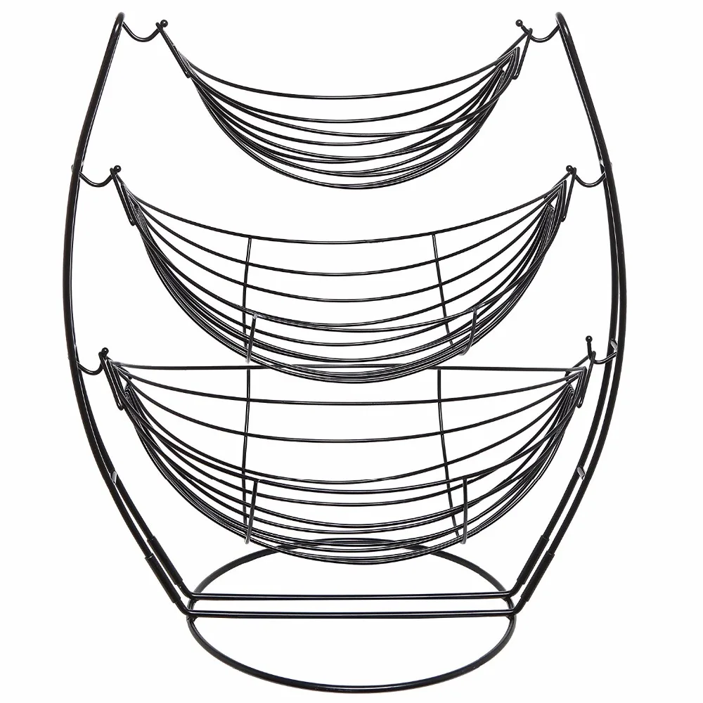 

3 Tier Triple Hammock Fruit/Vegetables/Produce Metal Basket Rack Display Stand