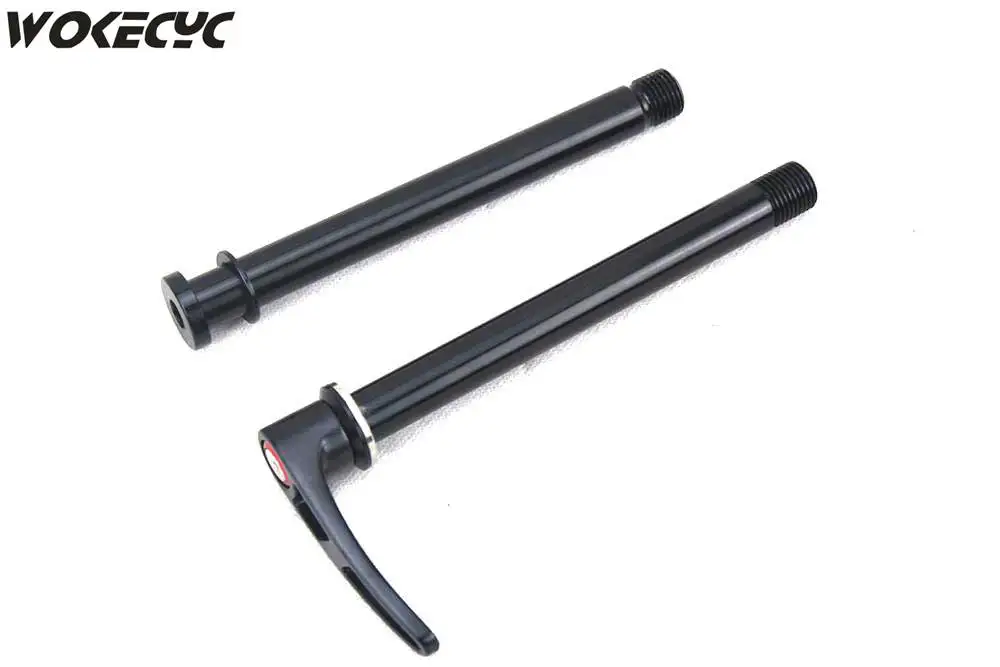 MTB bike alloy front Thru axles 100*15mm black quick release mountain bike replacement QR for  rockshox front fork