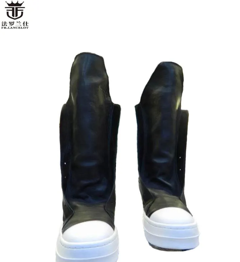 FR. LANCELOT/мужские ботинки с острым носком в британском стиле; мужские кожаные ботинки с высоким берцем; Мужские ботинки в английском стиле