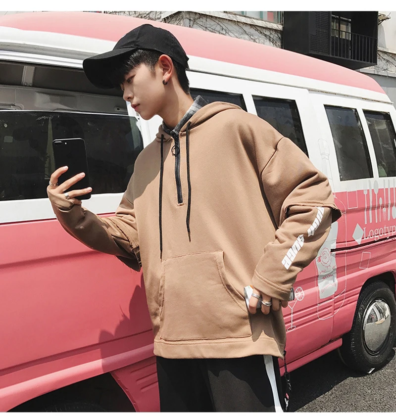 atchwork Harajuku Mens Hoodies Hip Hop Streetwear   (8)