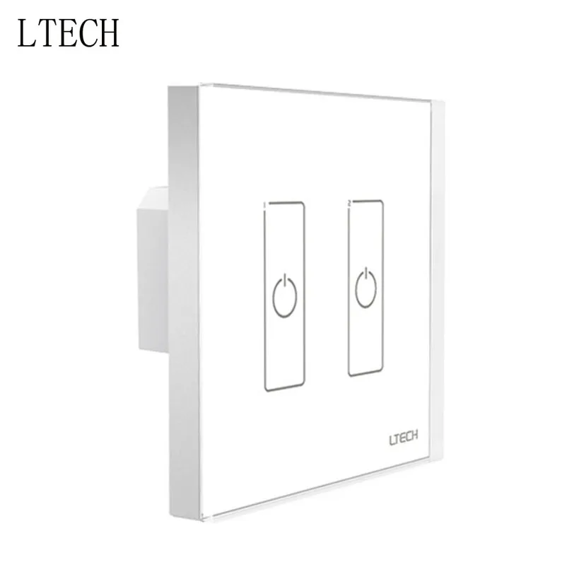 

LTECH Dali Touch Panel EDA2 Wall Mount DALI Led Dimmer 2 Channel Control On/Off Switch Dimmer LED Controller