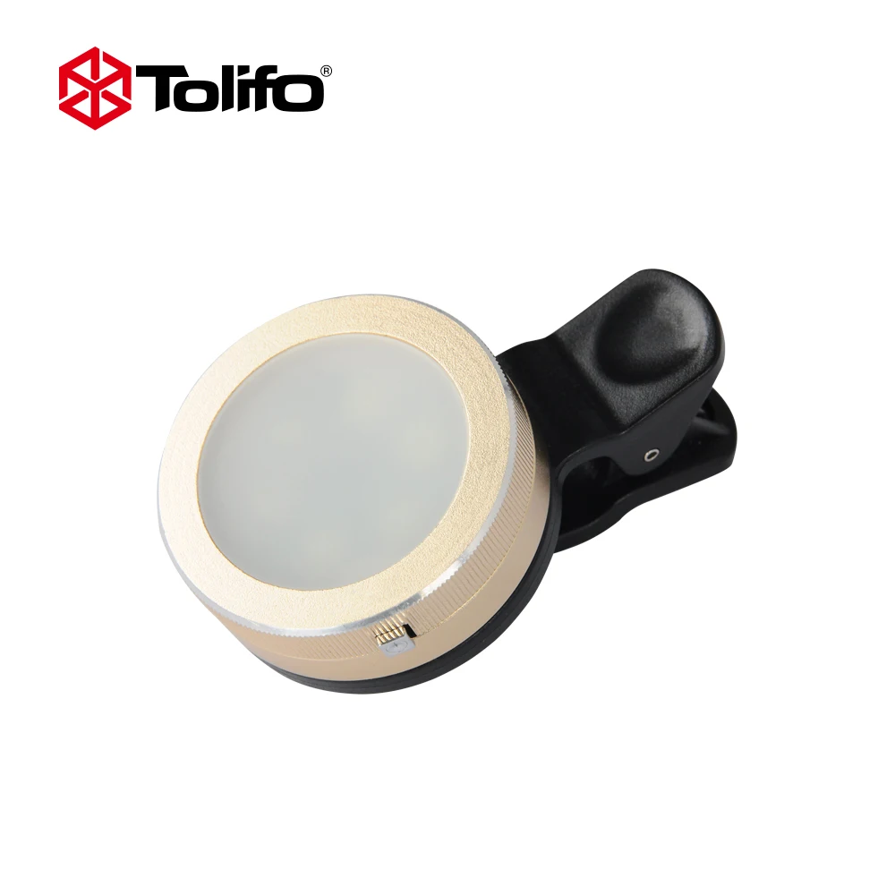 Лампа для селфи Tolifo HF0601 светодиодная лампа золотого цвета смартфона светящаяся
