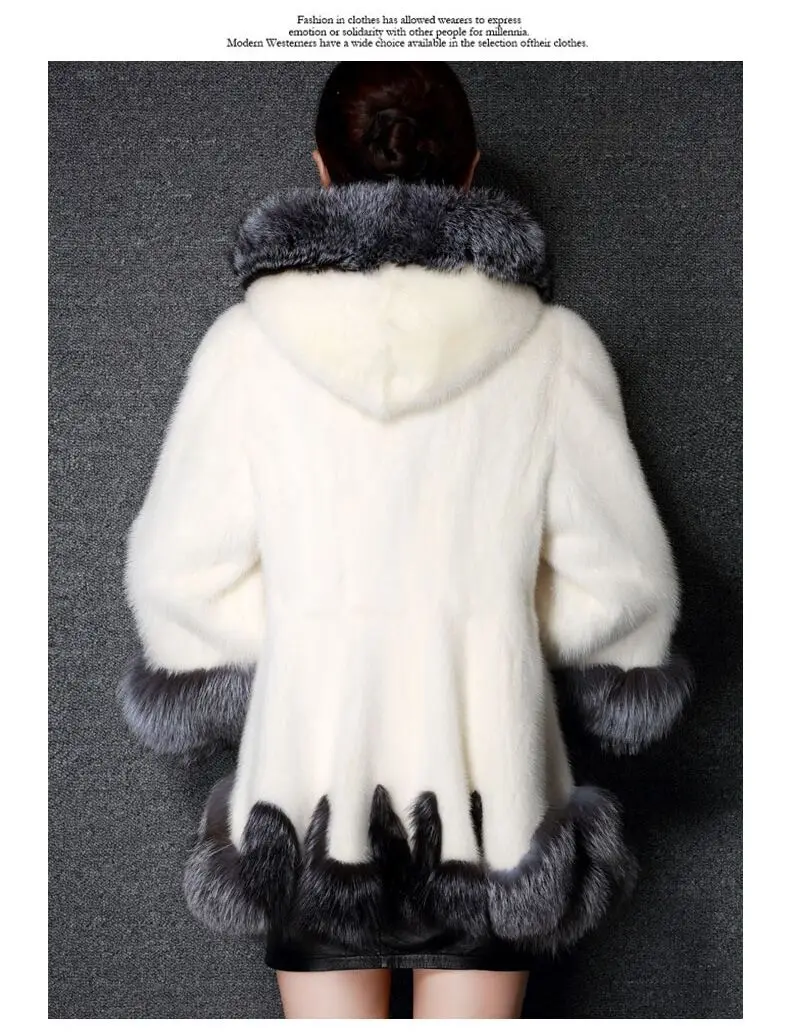 Женское 18 модное пальто из искусственного меха размера плюс, Женское зимнее длинное пальто из искусственного лисьего меха, повседневная куртка, женская верхняя одежда, пальто с капюшоном, 6XL