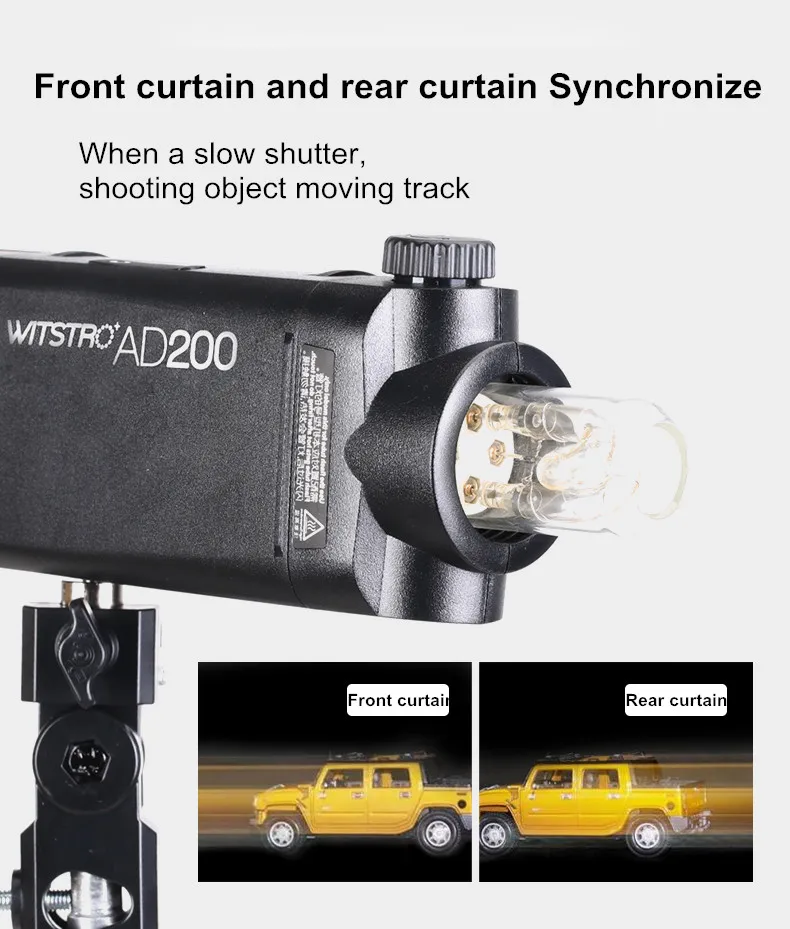 Godox AD200 200Ws 2,4G ttl вспышка стробоскоп 1/8000 HSS с аккумулятором 2900 мАч и голой лампочкой/Вспышка Speedlite для камеры Nikon sony