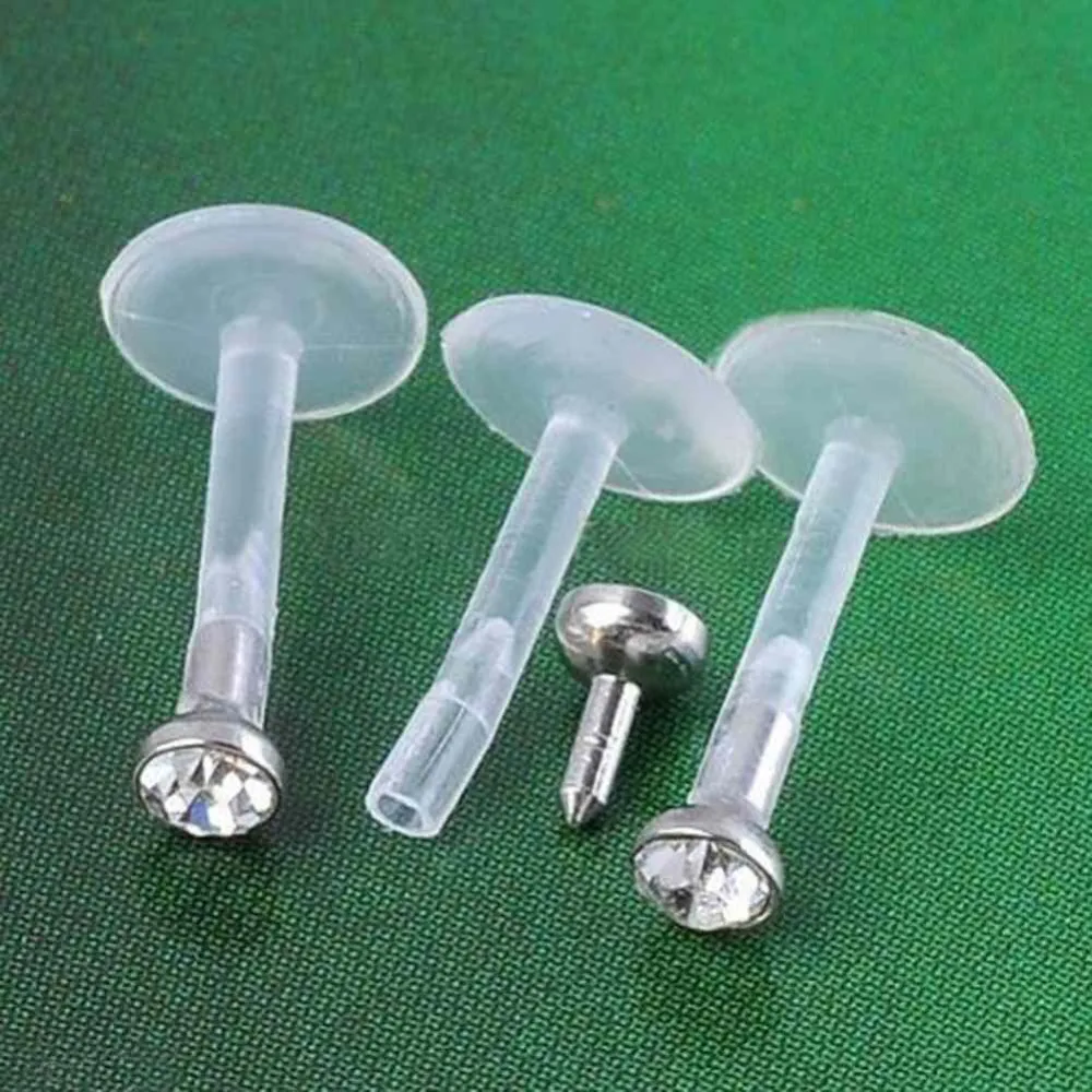 Оптом 10 шт./партия 16 г прозрачный акриловый Чешский кристалл губ Labret бар ювелирные изделия кольцо для пирсинга для женщин