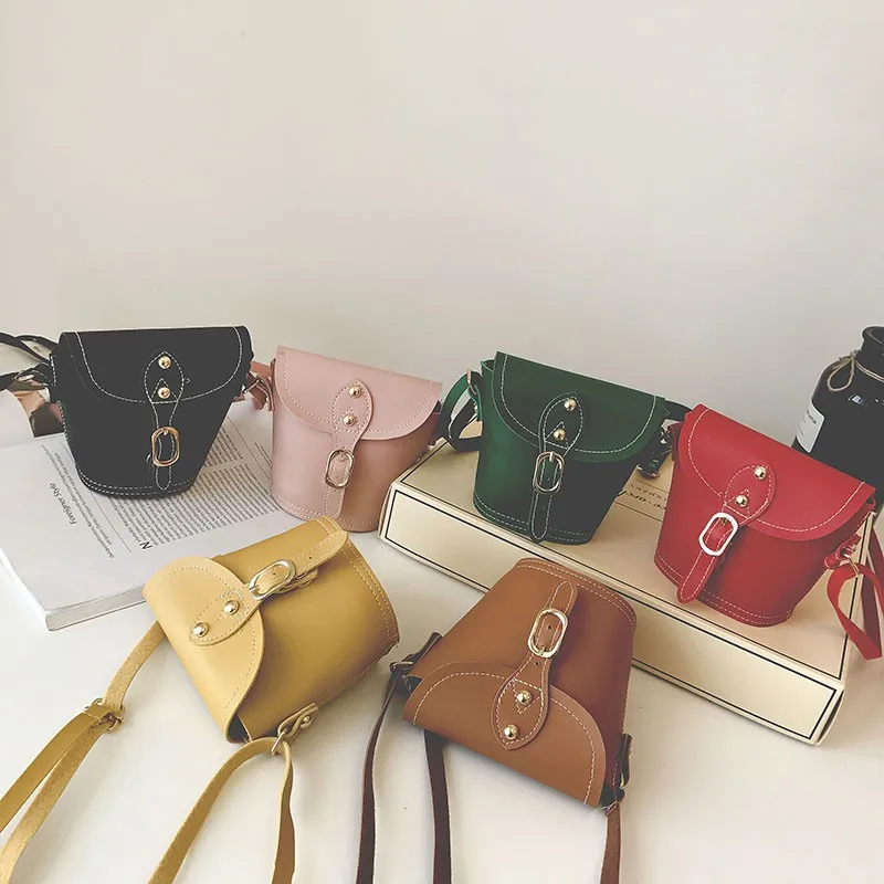 

IMIDO 2019 Summer Brand Explosion Models Slung Princess Korean Fashion Baby Girl Shoulder Mini Cute Children Bucket Bag