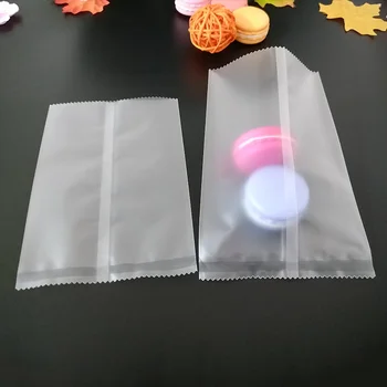 

100pcs Frosted flat bottom heat seal bag food cookie candy baking packing bags small large plastic pouch package