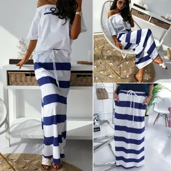

Women High Waisted Plain Midi Pencil Bodycon Stretch Casual Beach Maxi Skirt NEW