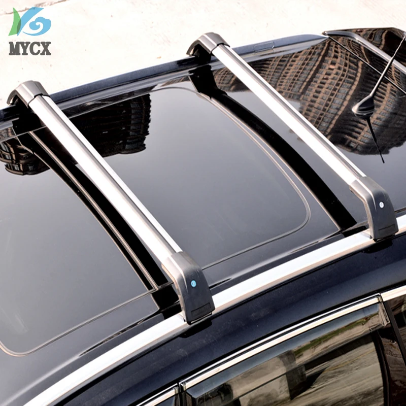  Barre Toit Voiture 2 pièces Barres Toit Voiture pour Volvo pour  XC60 2013 2014 2015 2016 2017 2018 Barres latérales en Aluminium traverses  Porte-Bagages de Toit Roof Racks