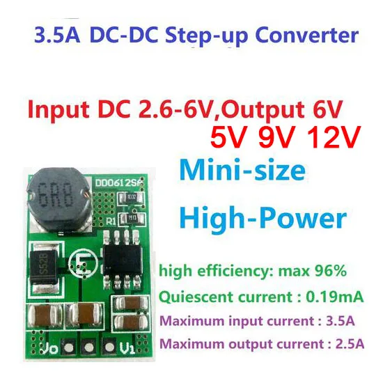 3.5 A DC-DC Boost Step Up Power Module Volt Convertisseur 3V-15V à 5V-36V 9 V 12 V 24 V