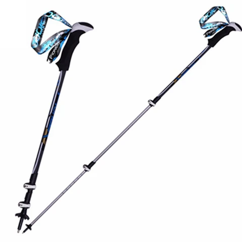 Pólos de Liga de Alumínio Bengala para o Turismo Pólos de Tiro Pioneer Nordic Walking Cane Trekking Caminhadas 1 Par
