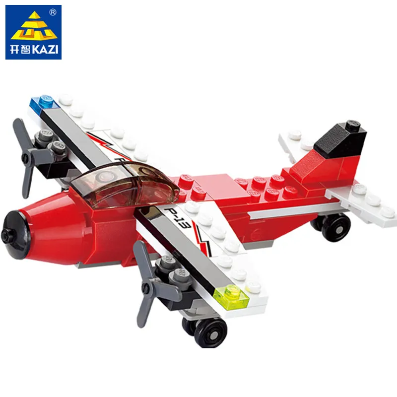 KAZI 85006 ville feu patrouille avion avion blocs de construction ensembles avion modèle briques jouets éducatifs pour les enfants